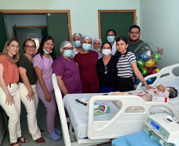 Hospital Infantil encerra o ano com aplicação do Zolgensma, a terapia mais avançada para Atrofia Muscular Espinhal.(Imagem:Divulgação)