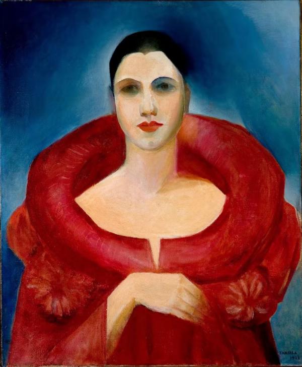 Autorretrato de Tarsila do Amaral, pintado em 1923.(Imagem:Divulgação)