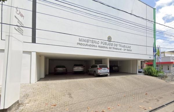 Prédio do Ministério Público do Trabalho no Piauí (MPT-PI).(Imagem:Reprodução)