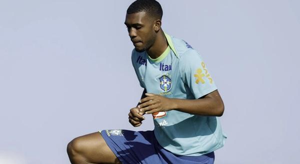 Rayan em treino da Seleção Brasileira Sub-20(Imagem:Rafael Ribeiro/CBF)