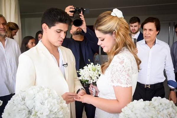 Maria Cavalcante e Cristiano Deyvid se casam no civil (Imagem:Andy Santana/Brazil News)