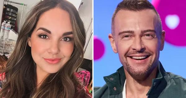 A atriz brasileira Melina Alves e o ex-astro teen Joey Lawrence. (Imagem:Reprodução/Instagram e Getty)