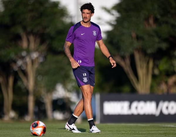 Gustavo Henrique em treino do Corinthians.(Imagem:Rodrigo Coca/Agência Corinthians)