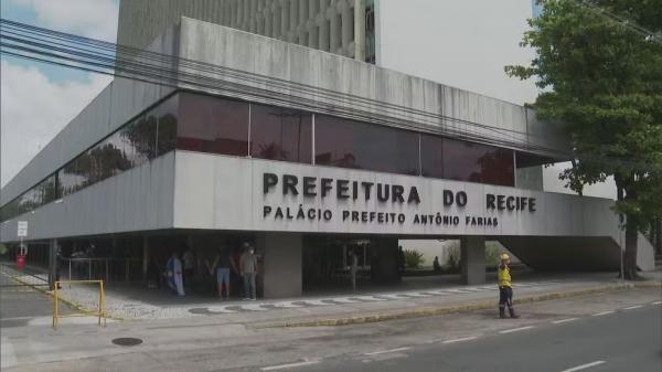 Sede da prefeitura do Recife fica no Centro da cidade.(Imagem:Reprodução/TV Globo)