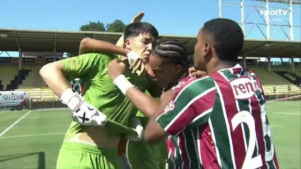 Fluminense vira no fim, bate o São Paulo e conquista a Copa do Brasil Sub-17 pela primeira vez.(Imagem:Sportv)