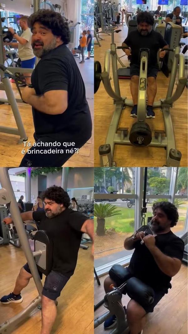 Treino de Fabiano Menotti(Imagem:Reprodução | Instagram)