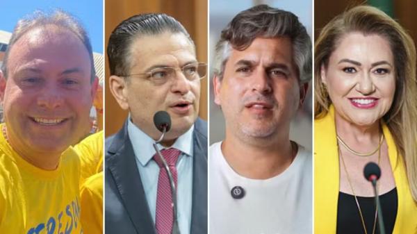 Jeová Alencar (Rep), Gessivaldo Isaías (Rep), Dr. Pablo Santos (MDB), Simone Pereira (MDB).(Imagem:Reprodução)