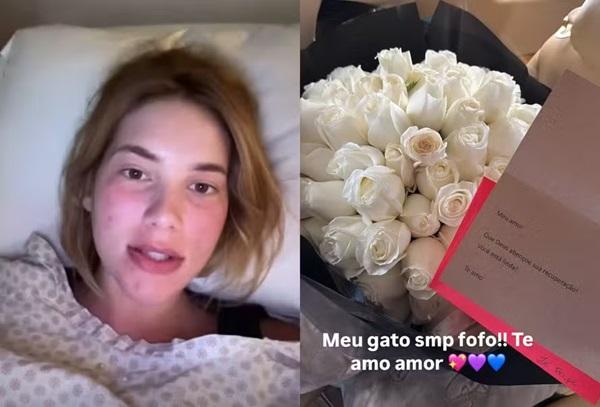 Virginia Fonseca recebe buquê de flores(Imagem: Reprodução/Instagram)