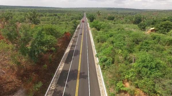 Trecho da BR-343, no Piauí.(Imagem:Ministério da Infraestrutura)