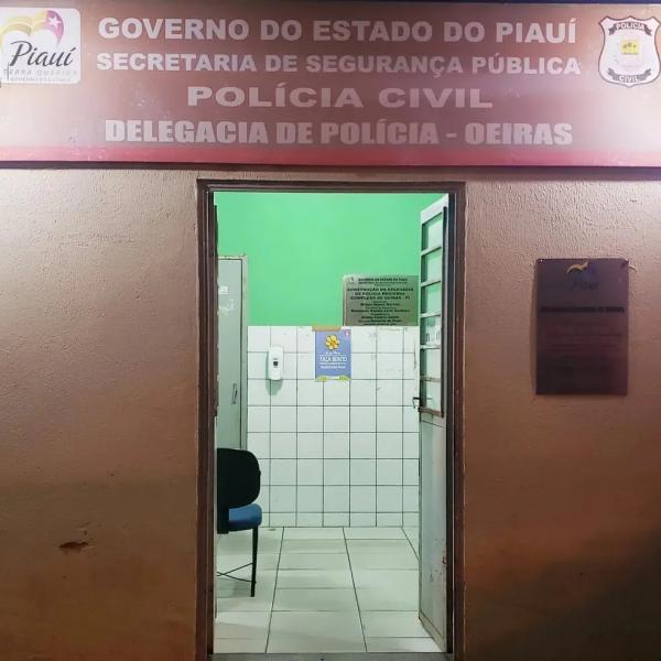 Delegacia de Polícia Civil de Oeiras.(Imagem:Divulgação/PCPI)