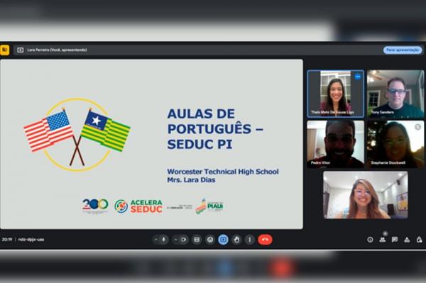 O objetivo é facilitar a comunicação entre os professores da Worcester Technical High School e os estudantes brasileiros.(Imagem:Divulgação)