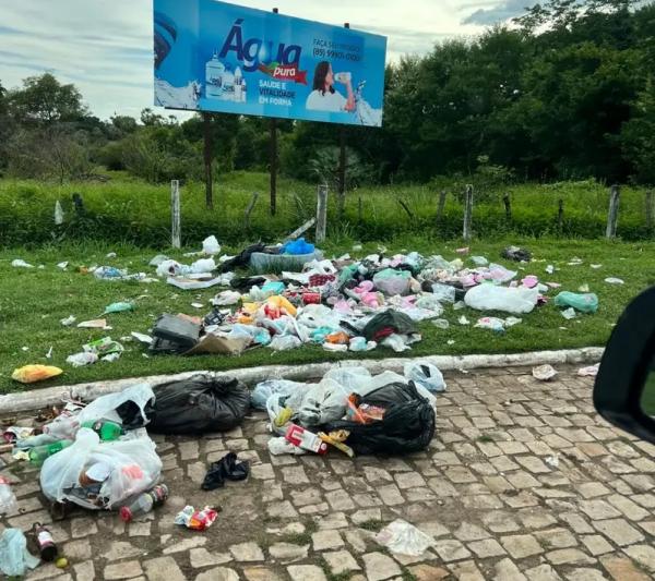 Descarte irregular de lixo preocupa Prefeitura de Barão de Grajaú.(Imagem:Divulgação)