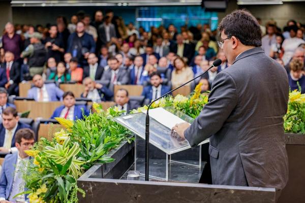 O governador ressaltou ações realizadas pelo Governo do Estado em 2024 durante abertura do ano legislativo da Alepi.(Imagem:Gabriel Paulino)