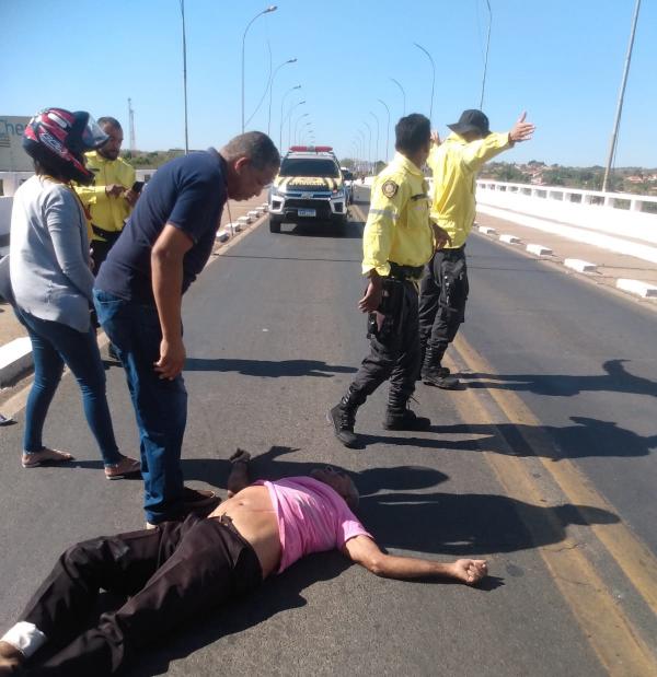 Servidor público aposentado morre em acidente na ponte que liga Floriano e Barão de Grajaú.(Imagem:Divulgação)