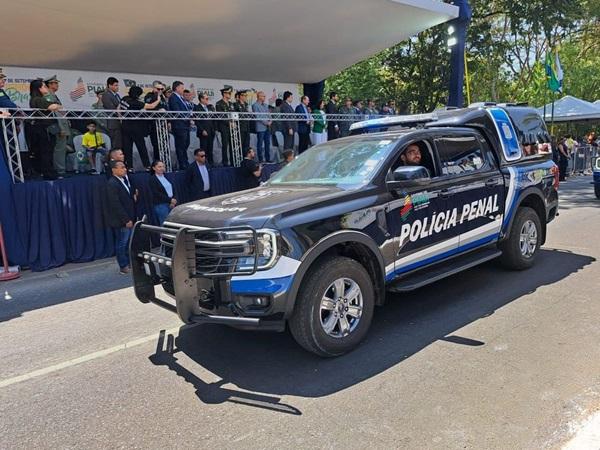 Representaram a Polícia Penal: o Comando de Operações Prisionais ? COP, o Grupo Tático Prisional ? GTP e a Central de Monitoramento Eletrônico.(Imagem:Reprodução)