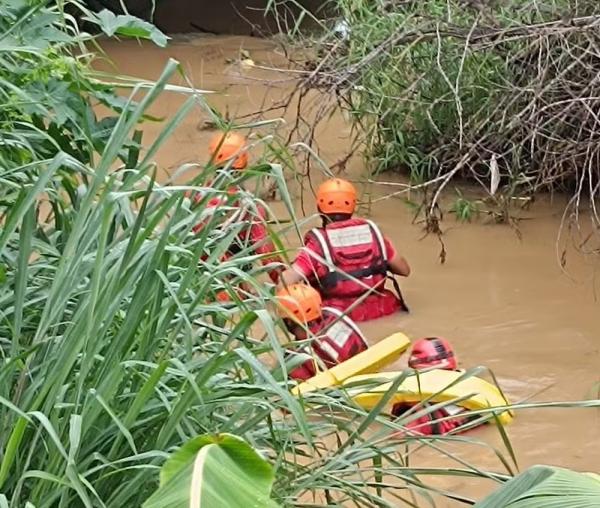 Corpo de Bombeiros faz busca por dois homens desaparecidas no rio Parnaíba em cidades diferentes.(Imagem:Corpo de Bombeiros)