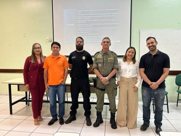 Agentes das forças de segurança pública do Piauí participam de curso de libras.(Imagem:Divulgação)