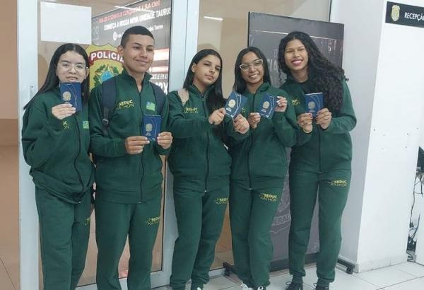 Os alunos conquistaram o 11º lugar no Seduckathon promovido pela Secretaria de Estado da Educação.(Imagem:Divulgação)