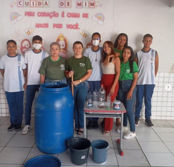 Secretaria de Meio Ambiente realiza projeto de reciclagem de óleo vegetal com atividades educativas.(Imagem:Reprodução/Instagram)