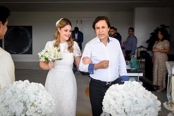 Maria Cavalcante, filha de Patricia e Tom Cavalcante, se casa com Cristiano Deyvid(Imagem:Andy Santana/Brazil News)