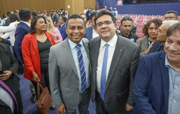 Deputado federal Dr. Francisco Costa e Rafael Fonteles, governador do Piauí.(Imagem:Divulgação)