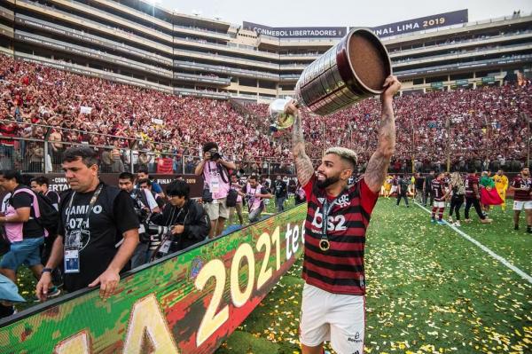 Gabigol, atacante do Flamengo.(Imagem: Alexandre Vidal / Marcelo Cortes / Paula Reis / F)