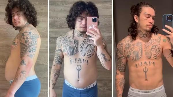 Whindersson Nunes perde 15 kg em dois meses para luta.(Imagem:Reprodução/Instagram)