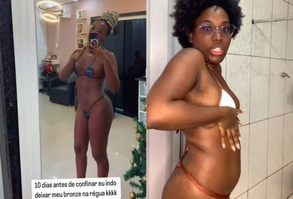 Leidy Elin mostra antes e depois do corpo.(Imagem:Reprodução/Instagram)