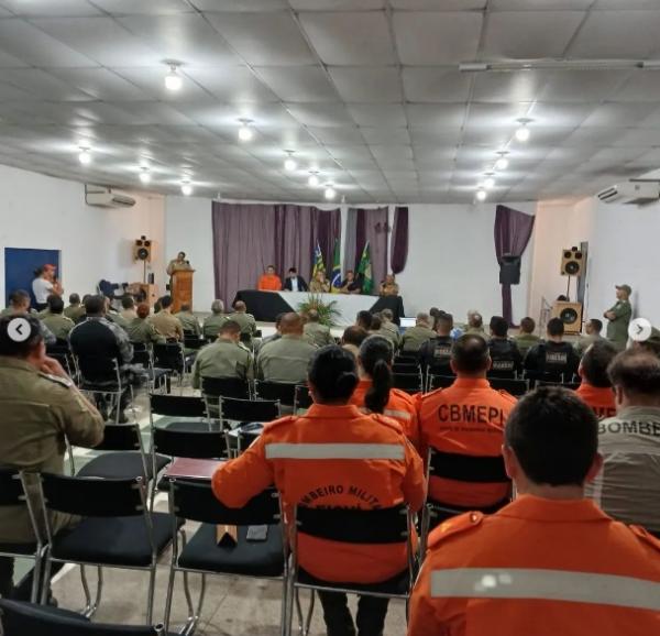 Policiais e Bombeiros de Floriano recebem treinamento para otimizar atendimento de ocorrências.(Imagem:Reprodução/Instagram)