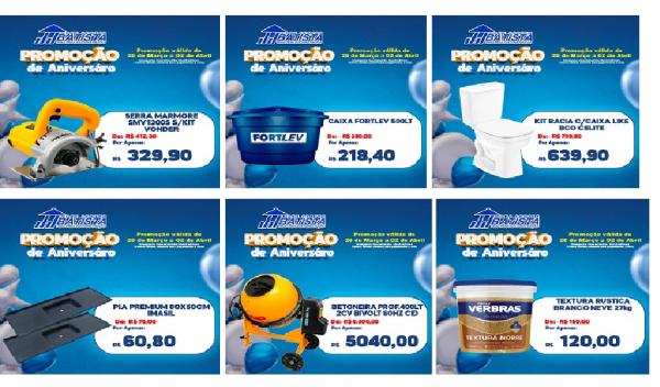 Confira as promoções de aniversário do JJ Home Center(Imagem:Divulgação)