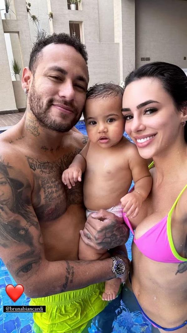 Neymar, Mavie e Biancardi (Imagem:Reprodução/Redes sociais)