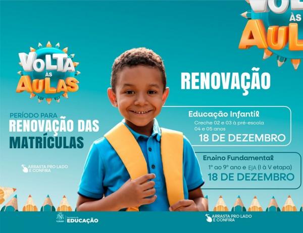 Educação de Floriano divulga edital de matrículas para o ano letivo de 2025.(Imagem:Secom)