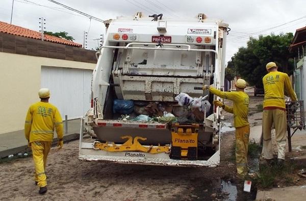 Coleta de lixo em Teresina(Imagem:Ascom/ Semduh)