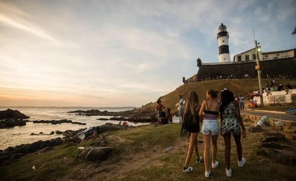 Farol da Barra ou Farol de Santo Antônio, na Ponta de Santo Antônio, em Salvador(Imagem:ESTADÃO CONTEÚDO)