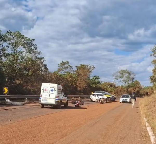 Após consumir álcool, motorista invade pista e atinge moto na BR-343; motociclista morreu.(Imagem:Polícia Rodoviária Federal)