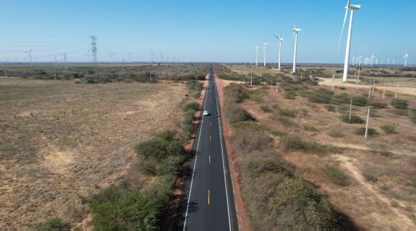 PI-142, no trecho entre as cidades de Marcolândia e Simões.(Imagem:Divulgação)