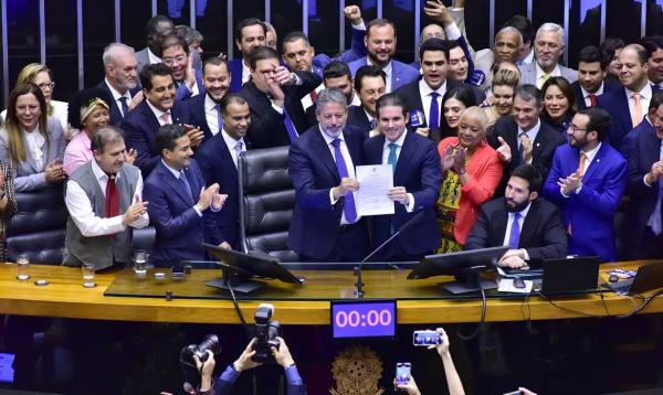 Apoiado por ampla bancada partidária, deputado teve 444 votos.(Imagem:Bruno Spada/ Câmara dos Deputados)