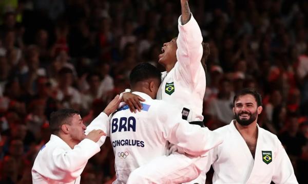 Jogos Olímpicos Paris 2024 - Judô por equipe - Brasil enfrenta conquista a medalha de bronze.(Imagem:Miriam Jeske/COB)