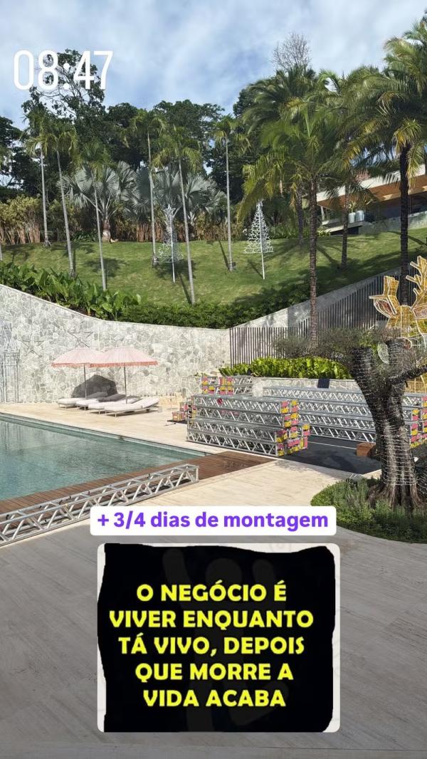 Virgínia brinca sobre fazer nova festa após comemoração de 50 milhões de seguidores.(Imagem:Reprodução/Instagram)