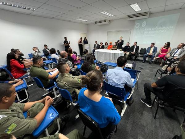 O evento reuniu membros das Forças de Segurança, Polícia Federal, Polícia Rodoviária Federal, Ministério Público e Judiciário.(Imagem:Divulgação)