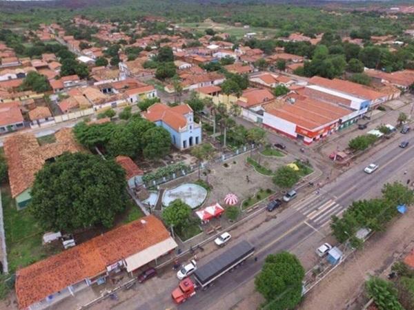 Vista área da cidade de Demerval Lobão(Imagem:Divulgação)