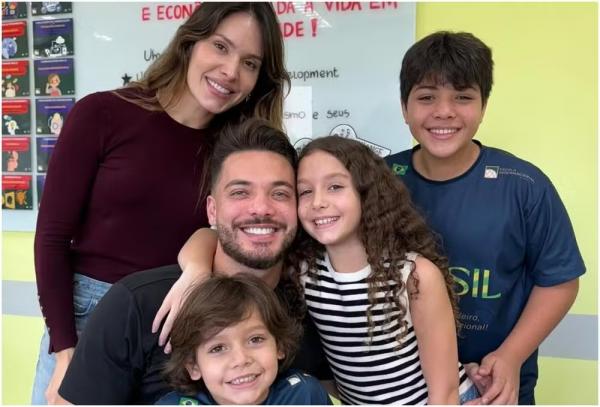 Wesley Safadão com a família.(Imagem:Reprodução/Instagram)