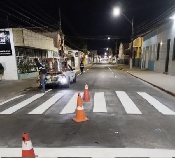 SUTRAN realiza processo de sinalização em importantes vias de Floriano.(Imagem:Divulgação)