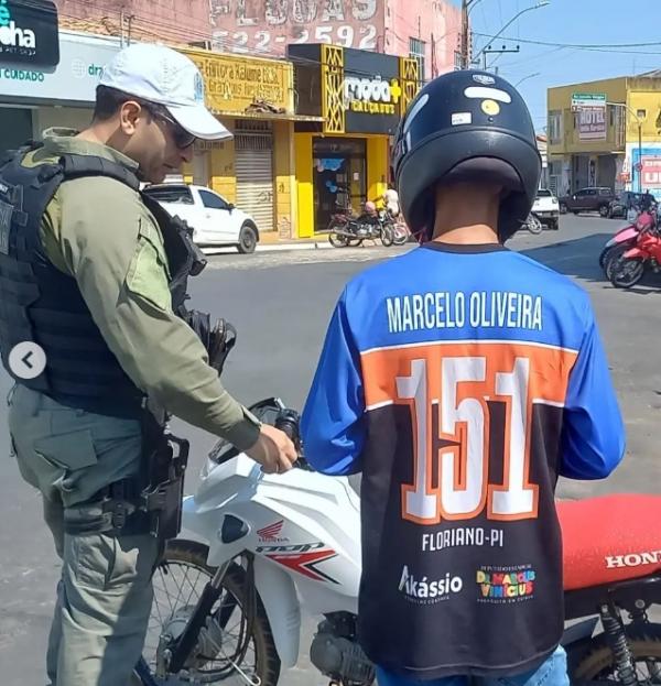 3º BPM de Floriano realiza operação para coibir infrações de trânsito e garantir segurança nas vias.(Imagem:Reprodução/Instagram)