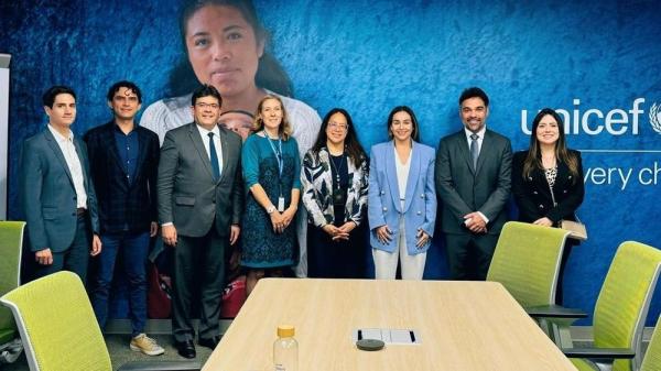 Ainda em Nova Iorque, o governador visitou a sede do Itaú Unibanco, onde se reuniu com economistas.(Imagem:Divulgação)