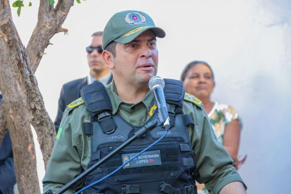 Comandante-geral da PMPI, coronel Scheiwann Lopes.(Imagem:Divulgação/Governo do Piauí)