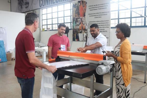 Representantes da Sejus participam de workshop do Programa Dignidade Menstrual para atuar como multiplicadores e iniciar a produção na unidade prisional.(Imagem:Divulgação)