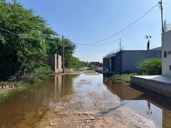 Rua de Picos ainda continua alagada após forte chuva registrada há cinco dias(Imagem:Reprodução)