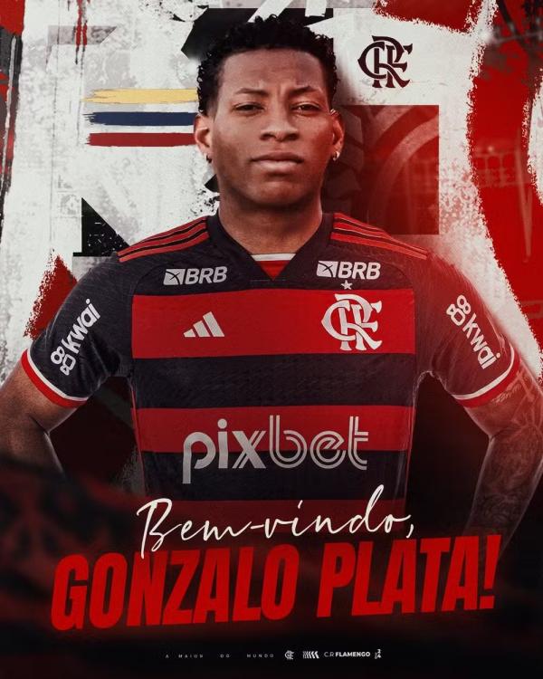 Plata é do Flamengo(Imagem:Divulgação)