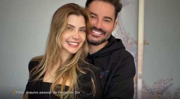 Fernando com a namorada, Lara Bissi.(Imagem:Reprodução)